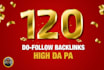 submit 120 dofollow high da backlinks