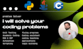 do your python, cpp, java, python gui , java gui, dsa, oop, fix code ,testing