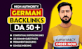 do white hat SEO backlinks through german guest posts