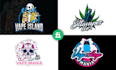 do creative marijuana, cbd, cannabis, and vape logo design