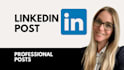 write professional personal branding linkedin posts for you