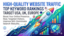 drive organic website traffic from USA,UK,europe to your website