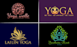 do beauty yoga spa skincare and meditation logo design