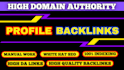 do da50 plus unique permanent dofollow SEO profile backlinks