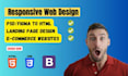 sass web design, canva website design and PSD, figma to HTML