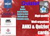 create study friendly anki decks and quizlet cards for you