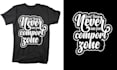 create typography unique t shirt design