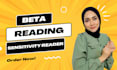 do cultural sensitivity and beta reading of your fiction manuscript