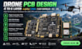 design 4 to 6 layer drone pcb, ardupilot, stm32 flight controller, esc, gps