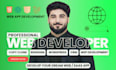 develop full stack laravel and react js web application