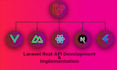 do laravel rest api development and implementation frontend