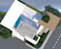 design rooftop 3d landscape, garden, backyard, patio, outdoor with 3d rendering