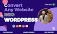 clone convert psd, figma, wix, squarespace, weebly, webflow to wordpress website
