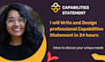 write and design professional capability statement