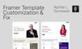 customize or fix your framer template