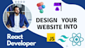 build modern react website with tailwind css