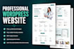 design responsive UI UX website for healthcare, home services wordpress website