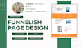 design and clone product landing page on funnelish