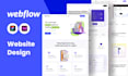 do webflow website design or convert figma to webflow , webflow developer