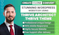 create website or clone, convert any design using thrive architect thrive themes
