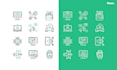 design unique, simple and modern custom icons set