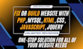 fix and build a website with php, mysql, html, css, jquery
