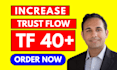 increase majestic trust flow tf cf 40 plus with seo backlinks