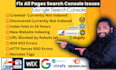 fix google search console issues index all pages 303 404 semrush errors
