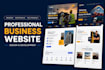create a modern, responsive, and SEO optimized wordpress business website