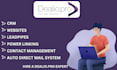 design dealio pro website, contact management, auto mail