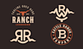 design a western, cattle brand ranch style, cowboy logo