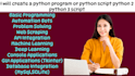 create a python program or python script