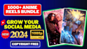 create viral anime reels bundle full 1000 HD video reels