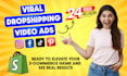create a dropshipping facebook video ad with high conversion
