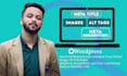 write search engine friendly meta tags, title, description, and image alt tags