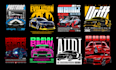 make streetwear style car illustration and tee design