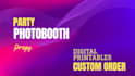 create digital printable photobooth props for you