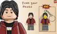 draw you in minifigure lego style