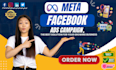 setup and manage your meta facebook  ads campaign, meta ads marketing