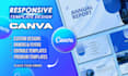 design editable canva templates for posters, banners, flyers, etc
