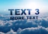 create cool cloud dancing text intro