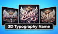 make trending 3d ai typography with your name