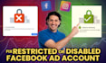 fix facebook ad account restriction issue and manage