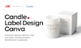 create premium canva candle label design templates