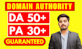 increase domain authority moz da pa 50 plus