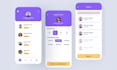 design figma UI UX for edtech, saas mobile interfaces store screens