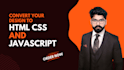do frontend web development in html css javascript