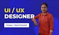 do mobile UI UX designs , web UI UX designs with figma