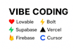 build, fix vibe coded app, website and its backend with firebase and supabase