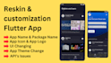 reskin or redesign any flutter app, codecanyon, android ,IOS